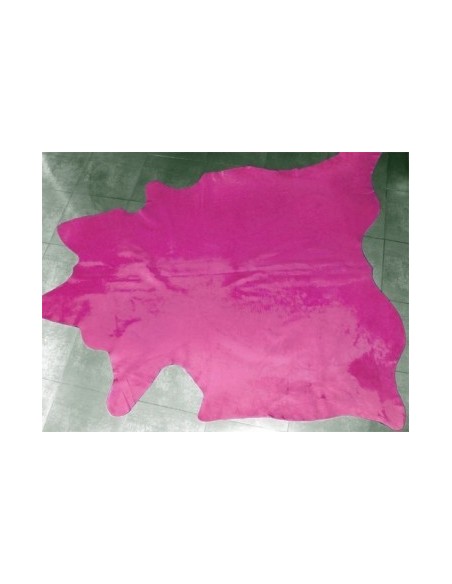 pink cow hide rug